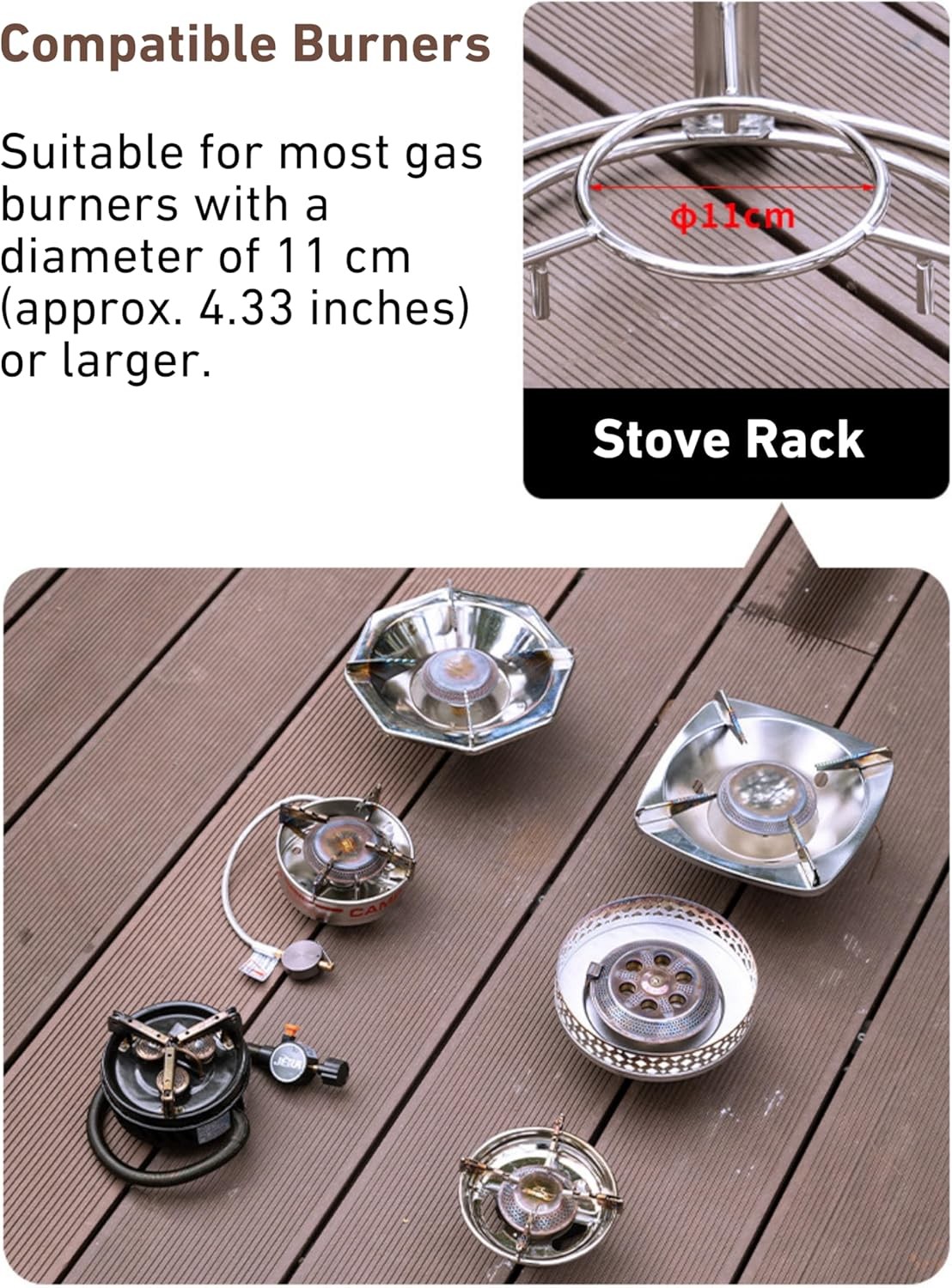 18-inch baking pan with burner bracket, Skottle BBQ cooking system kit