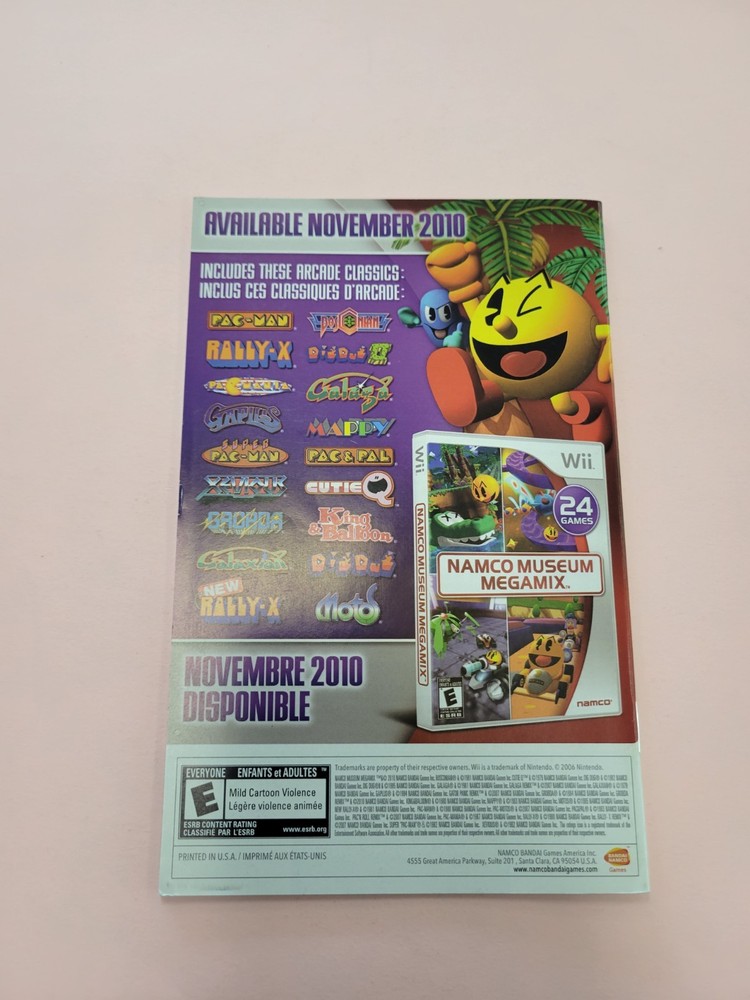 pac man party wii Manual Only
