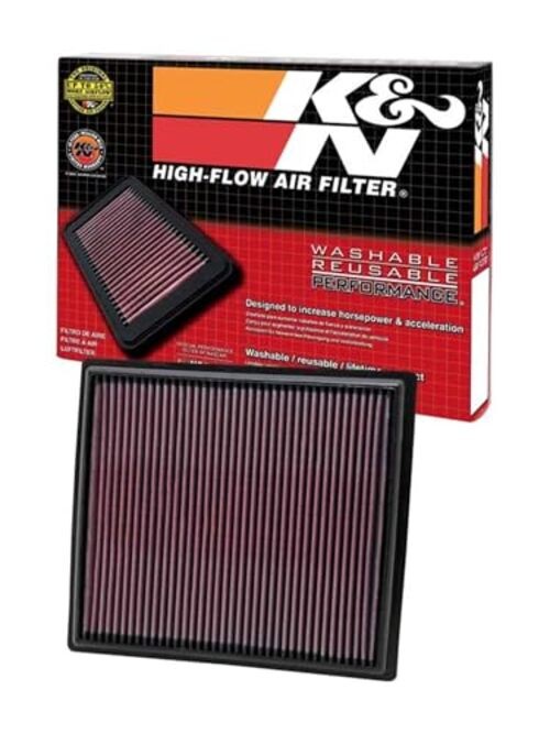 Engine Air Filter: Reusable, Clean Every 75,000 Miles, Washable, Replacement