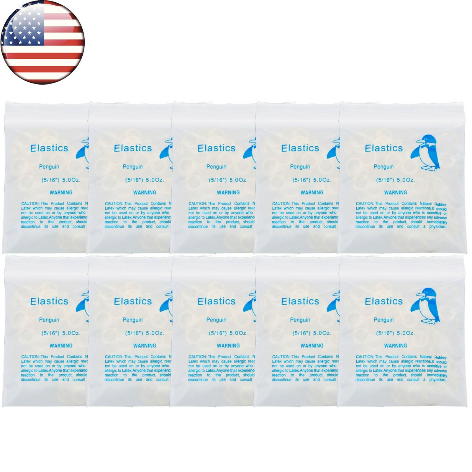 US Dental Orthodontic Rubber Bands Ortho Elastics Latex Braces 3.5,5.0,6.5 OZ