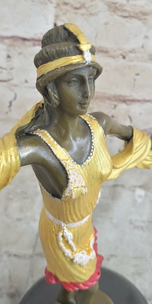 100% Solid Bronze Sculpture After Claude Mirval Lost Wax Method