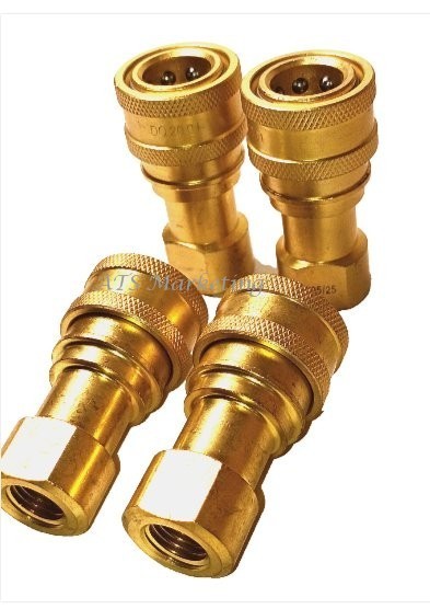 Carpet Cleaning 1/4" Brass Socket Quick Connect