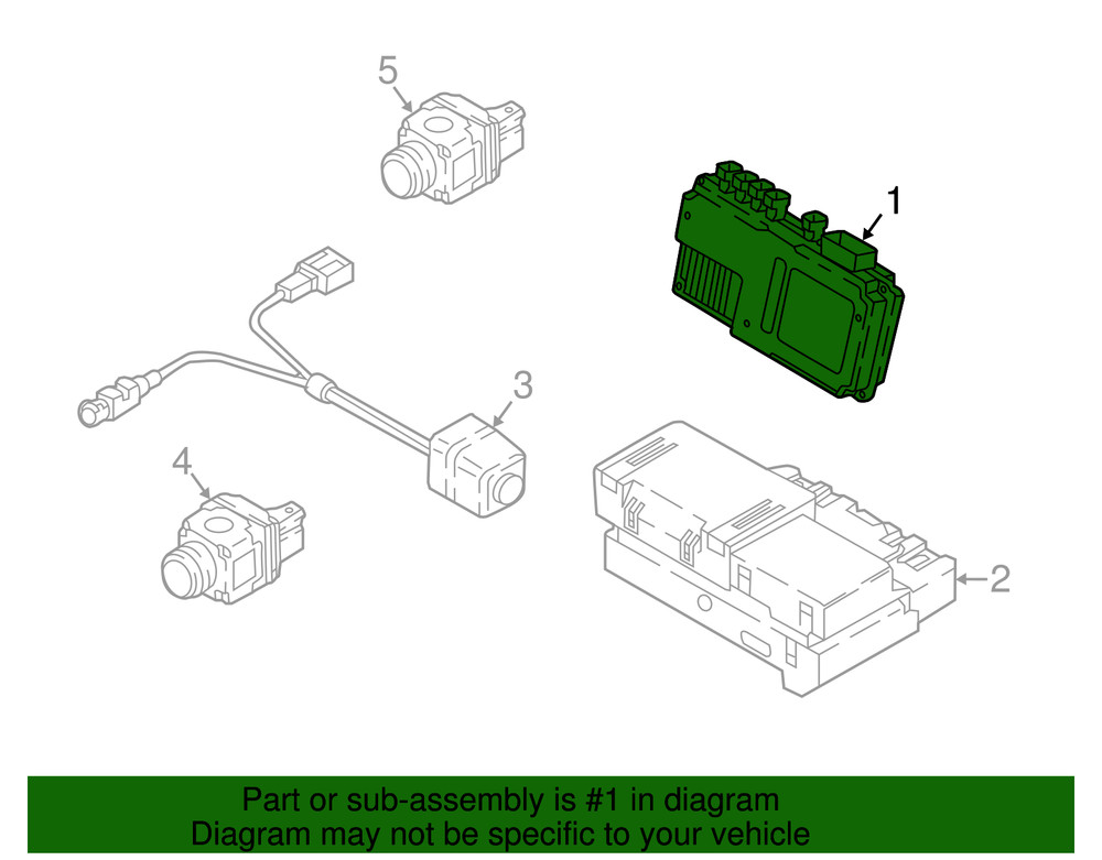Genuine Audi Control Module 8W0-907-428-D
