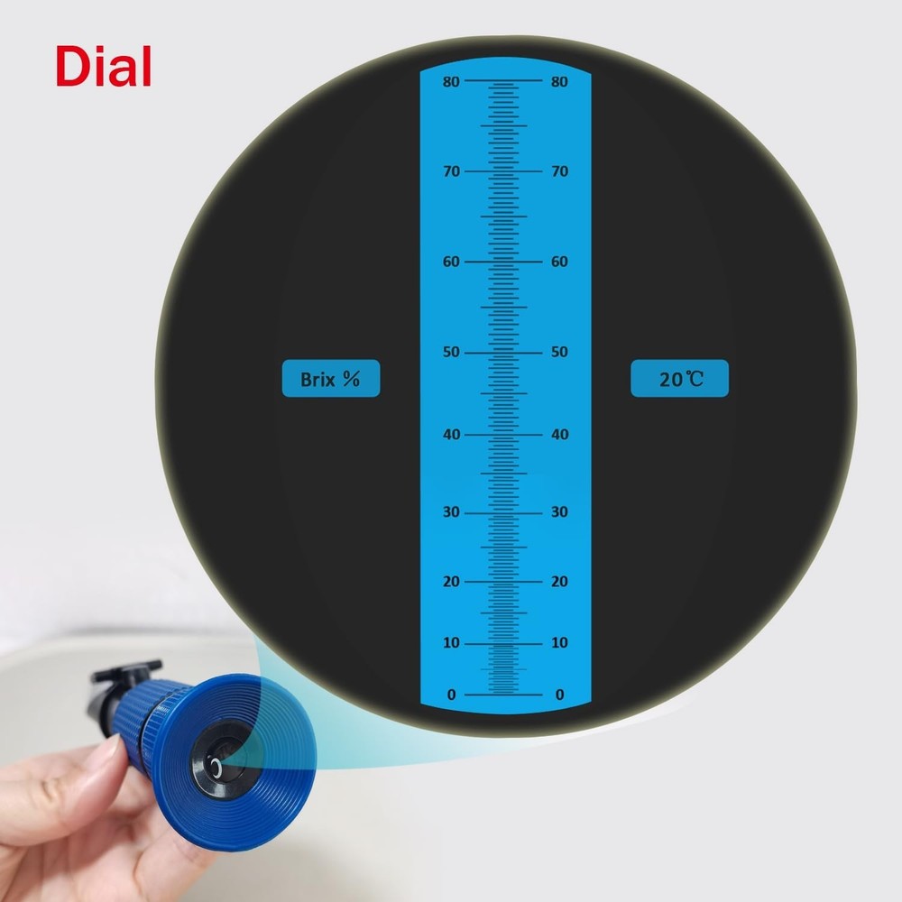 Compact Sugar Content Measuring Device - No Battery Required