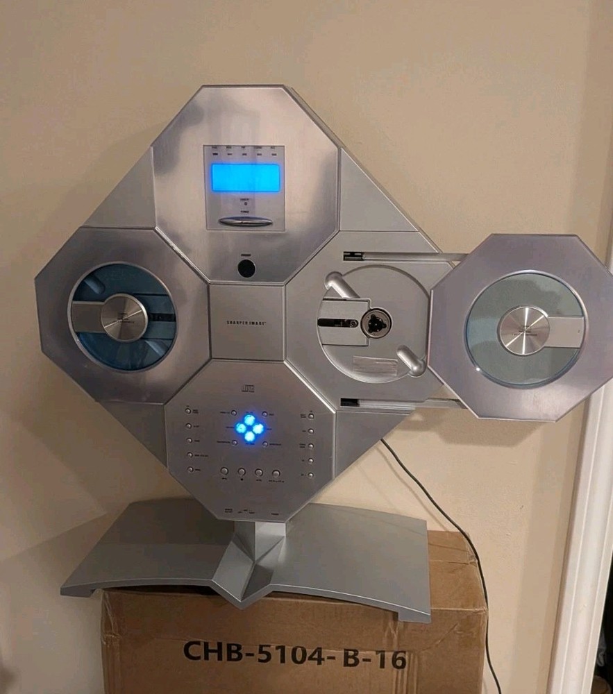 Sharper Image Double Automatic CD Player SO277 RARE Tested And Working! 📀