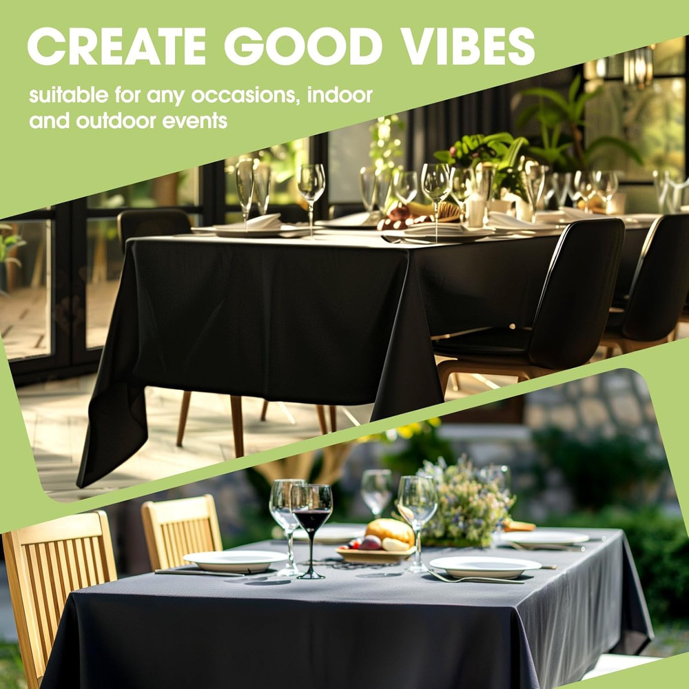 Table Cloth - Polyester Table Cloth for Rectangle Table, 60''X84'' Tablecloth, D