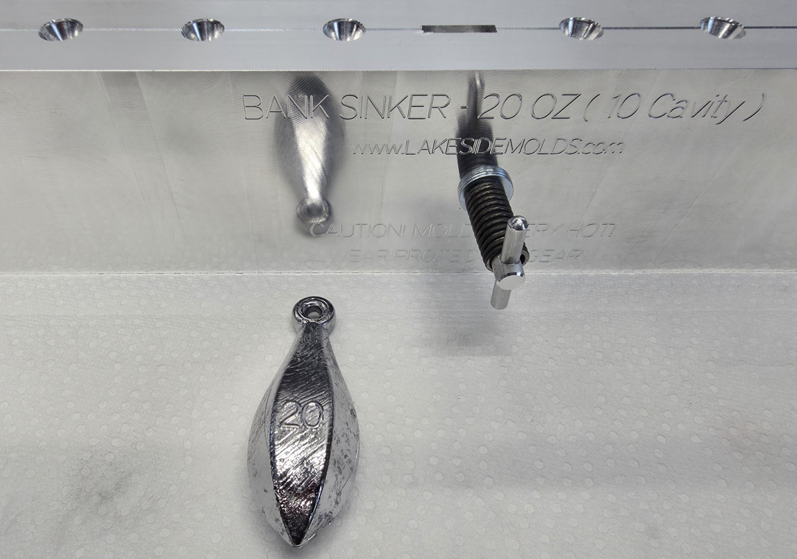 20 oz Bank Sinker 10 Cavity Production Mold