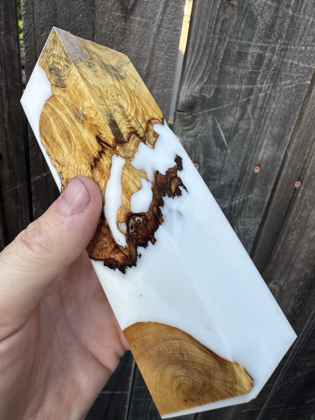 Stabilized Buckeye Burl Hybrid Resin, Duck Call, Knife Scales, Pen Blanks