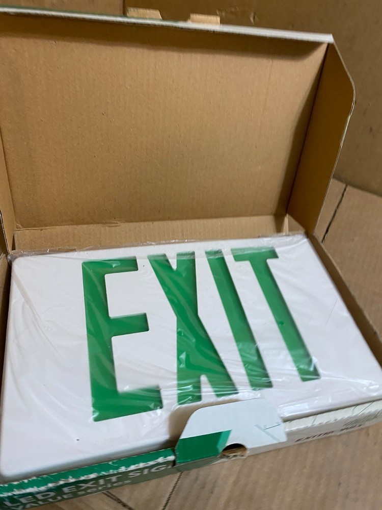 Exitronix Value Series EXIT Sign Green LED 1 OR 2 SIDED