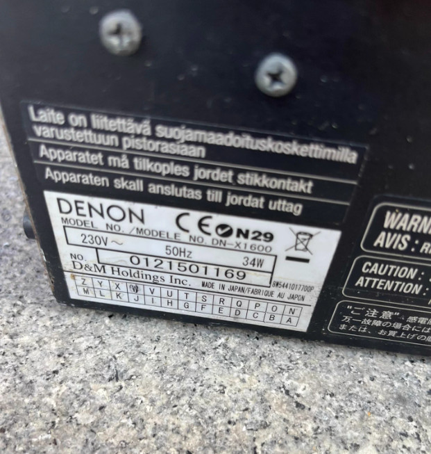 1pcs DENON DN-X1600 Mixing Console