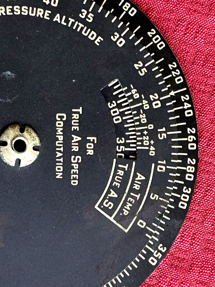 U.S. Army Air Forces TYPE D-4 TIME & DISTANCE COMPUTER