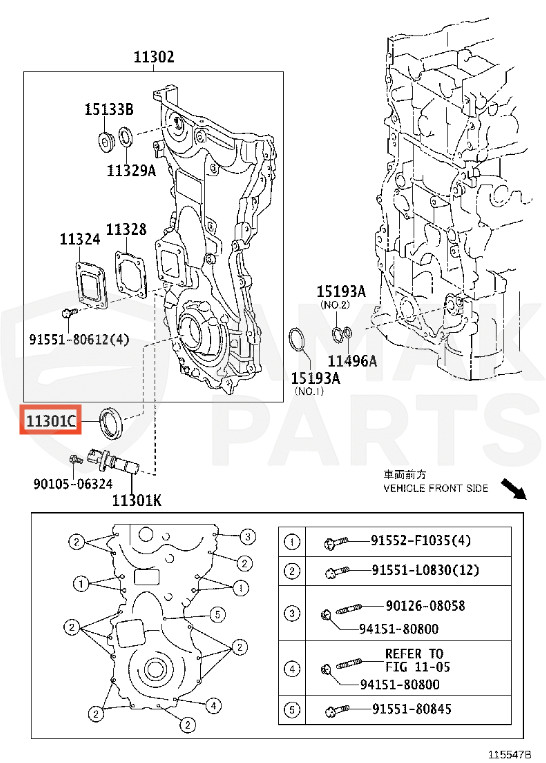 Genuine OEM Timing Chain Kit for Toyota Camry Rav4 Venza Highlander 2ARFE 1ARFE
