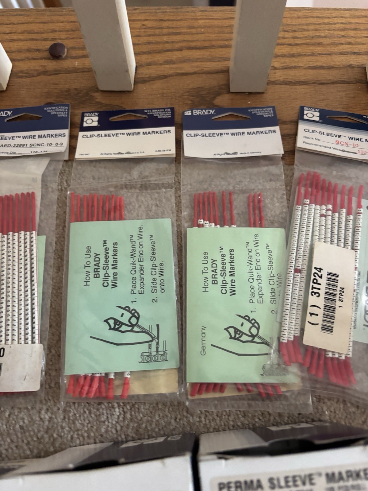 LOT OF BRADY WIRE MARKERS CLIP-SLEEVES, LABELS AND MORE BIG LOT--NEW