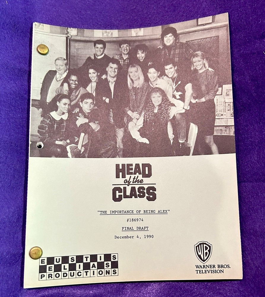 HEAD OF THE CLASS Vintage 1990 TV Script - Final Draft