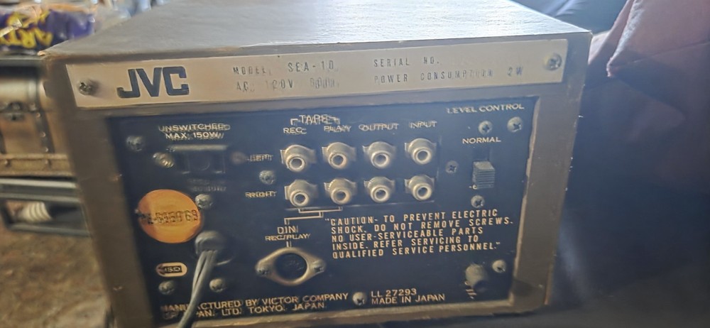JVC SEA-10 Control System 5 Band Stereo Equalizer