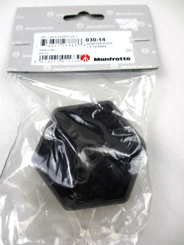 Manfrotto 030-14 Hexagonal Replacement Quick Release Plate 1/4-20