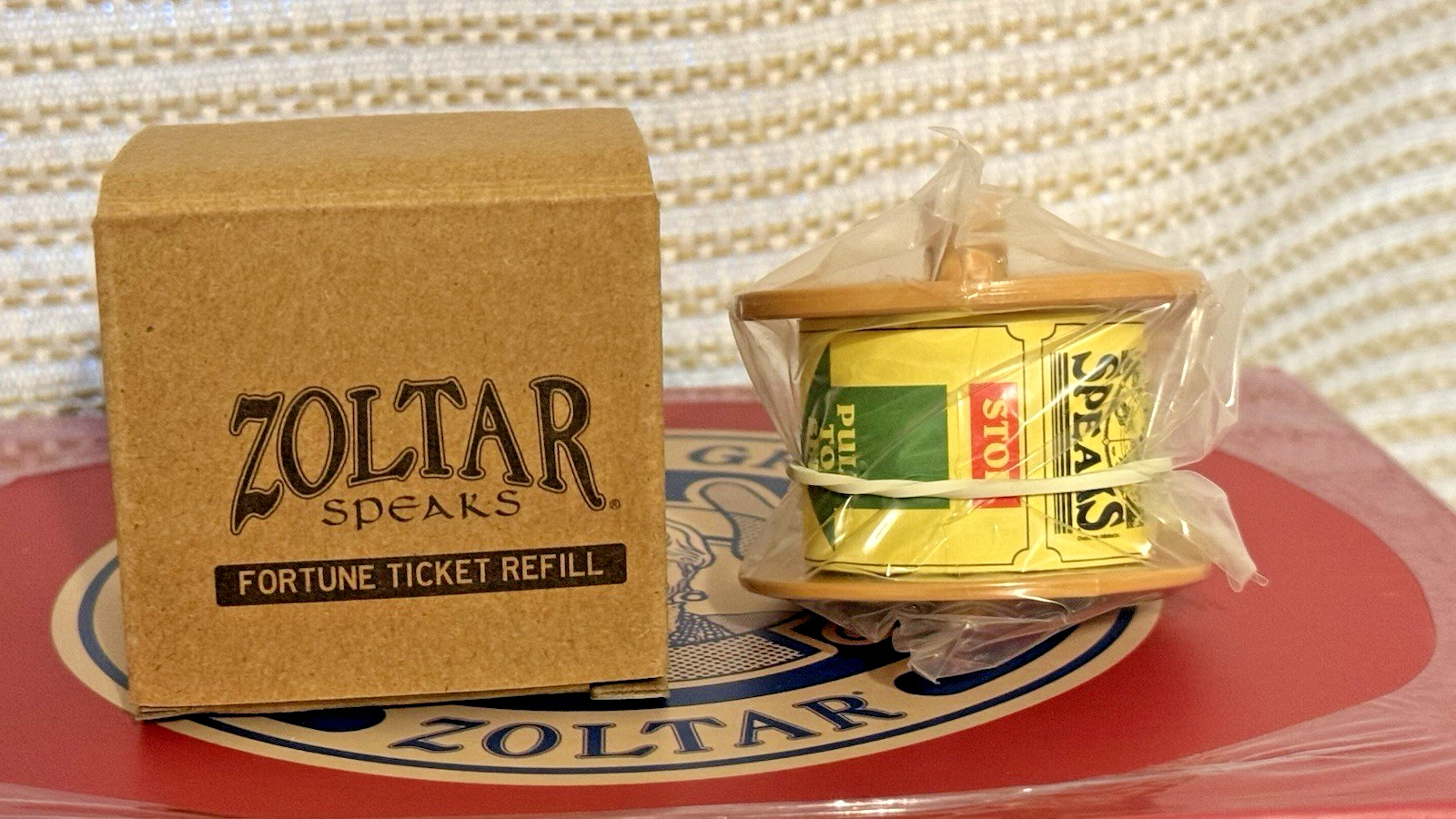 New Wave Toys ZOLTAR SPEAKS Replicade FORTUNE TICKET REFILL - FREE SHIPPING!!