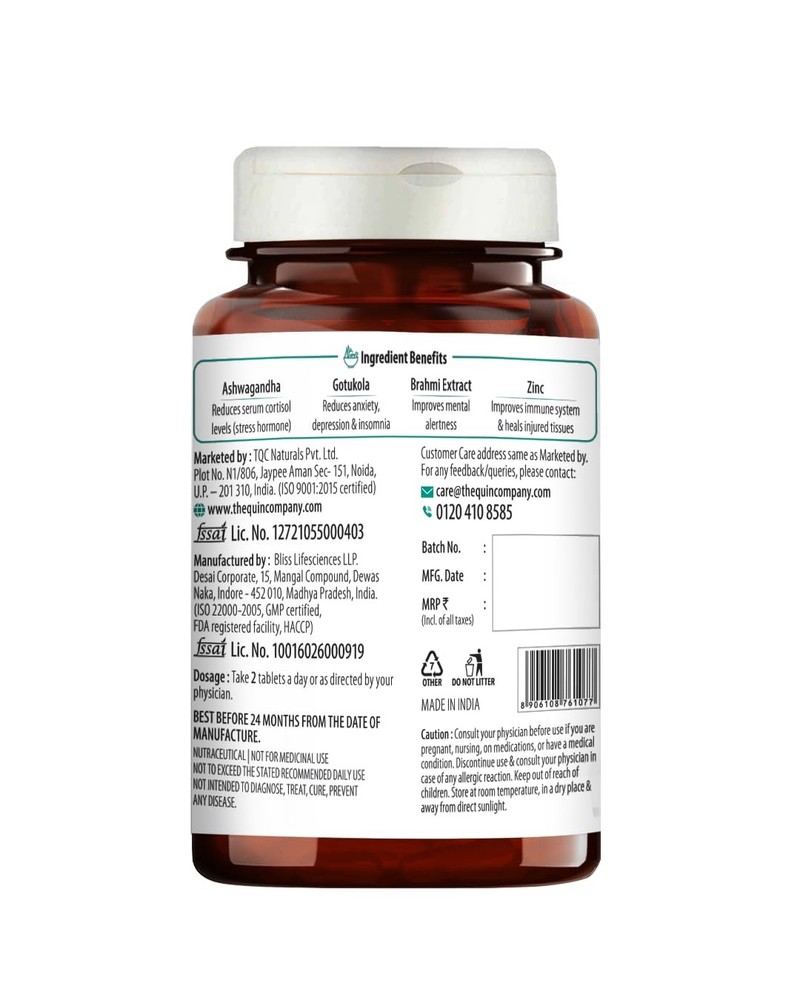 Brain Pro Herbal Nootropic Memory Focus Capsules 60 Count