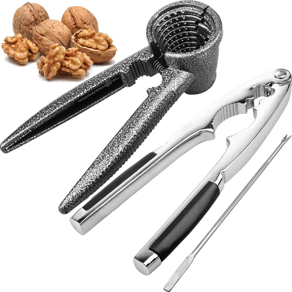 Nutcracker Pecan Walnut Nut Crackers Bundle Heavy Duty Shell Seafood Cracker ...