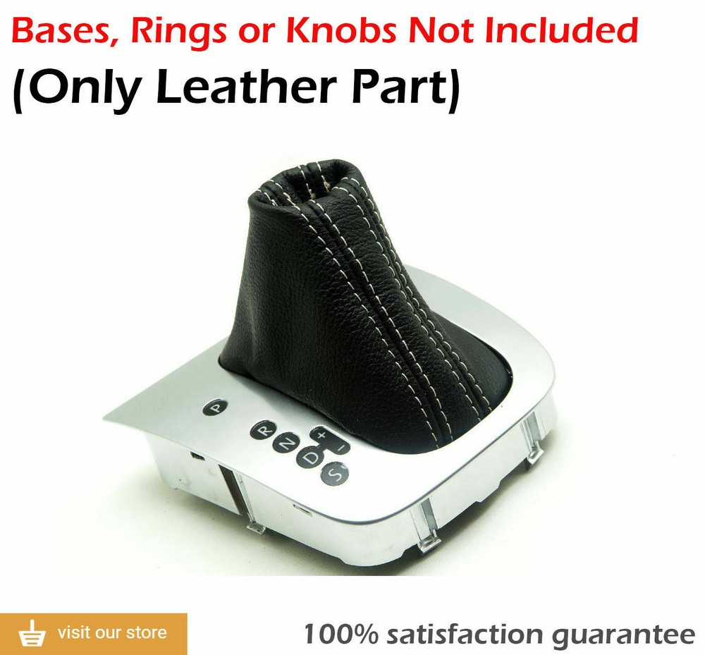 Automatic Shift Boot Vinyl Leather for VW Jetta Vento Bora 05-10 Beige Stitch