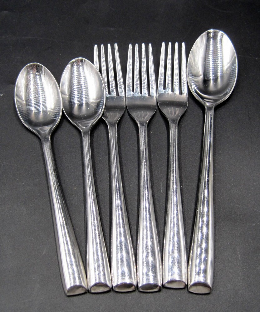 6 Pieces Cambridge Rachel Stainless Flatware