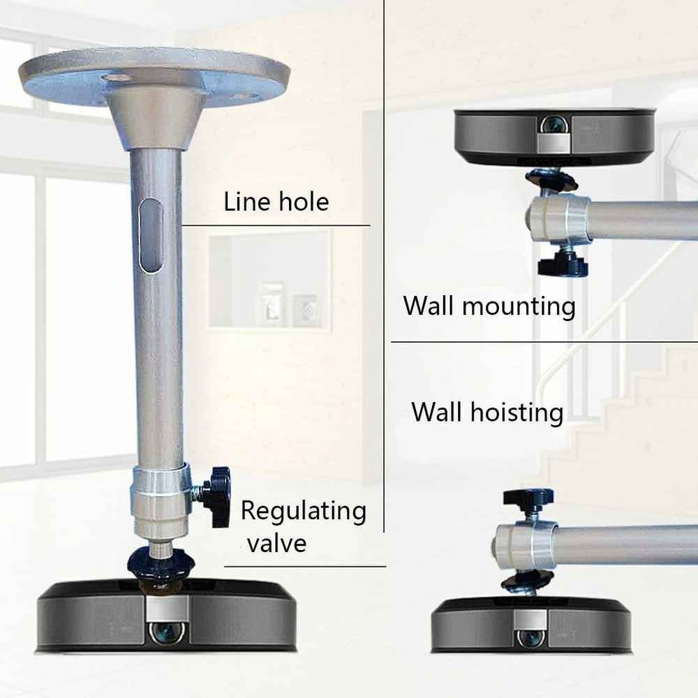 18/22cm Universal LCD DLP Mini Projector Ceiling Wall Mount Bracket Aluminium