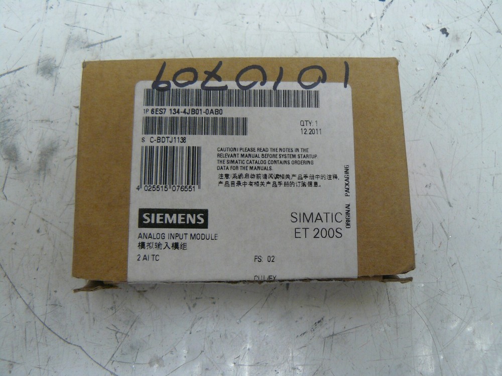 Siemens 6ES7-134-4JB01-0AB0 Simatic ET 200S Analog Input Module New