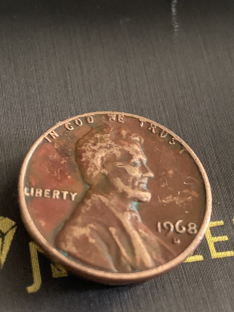 1968-D 1C RD Lincoln Cent