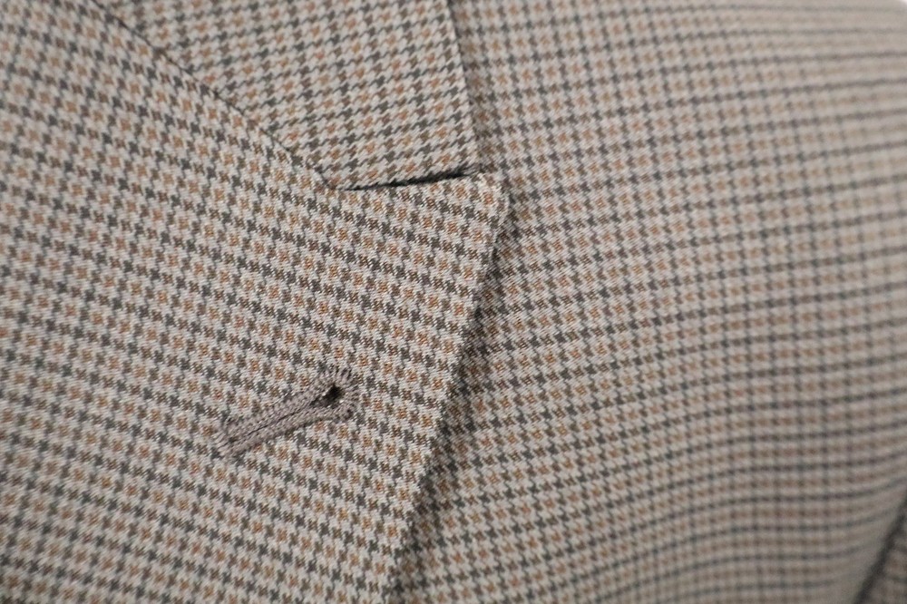 Taylor & Wright Tailored Check Suit 42L 42W Dark Grey