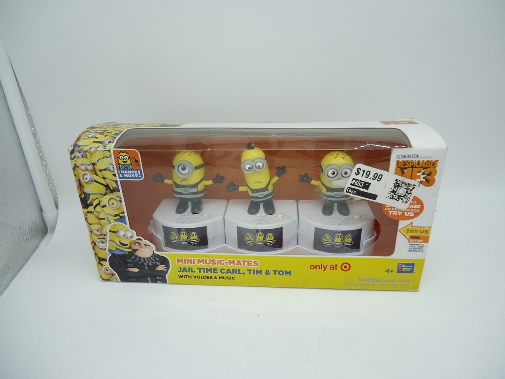 Despicable Me 3 Exclusive Mini Music-Mates Figure JAIL TIME CARL, TIM & TOM (GAR