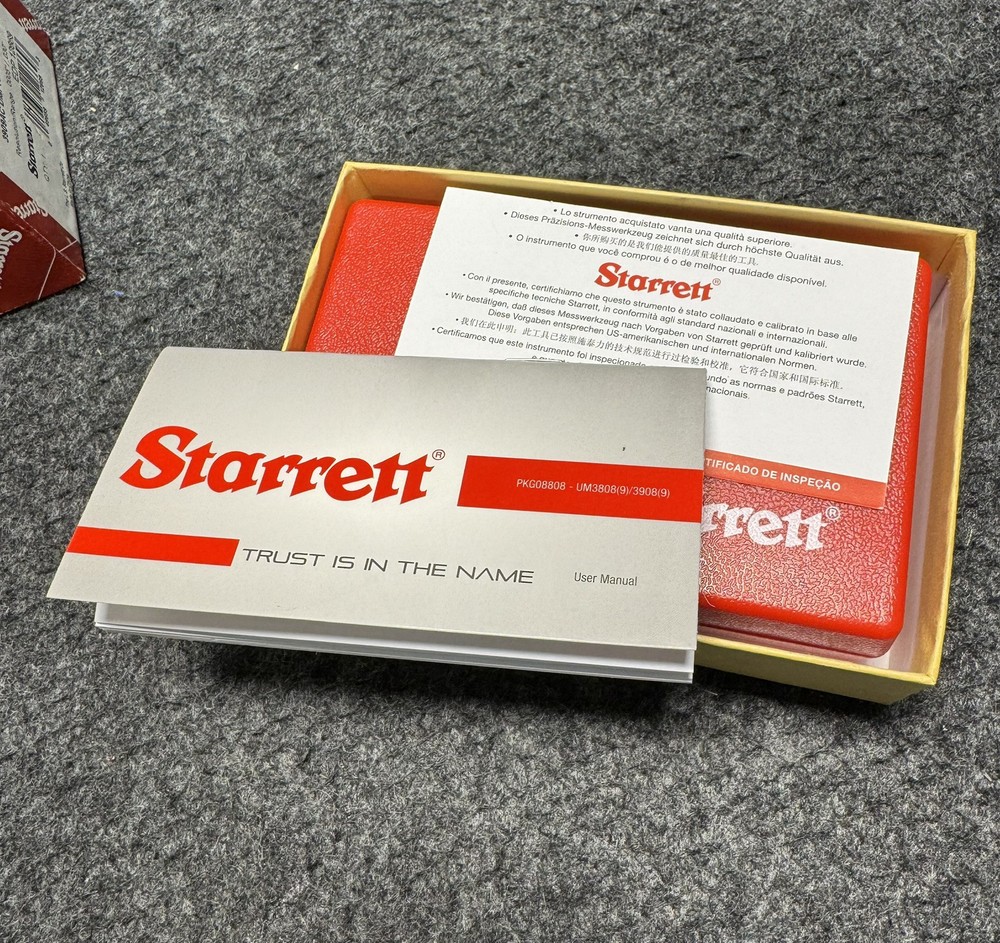 Starrett 0-15-0 0.0300" Dial Test Indicator with Dovetail Mount 12669 3909AC