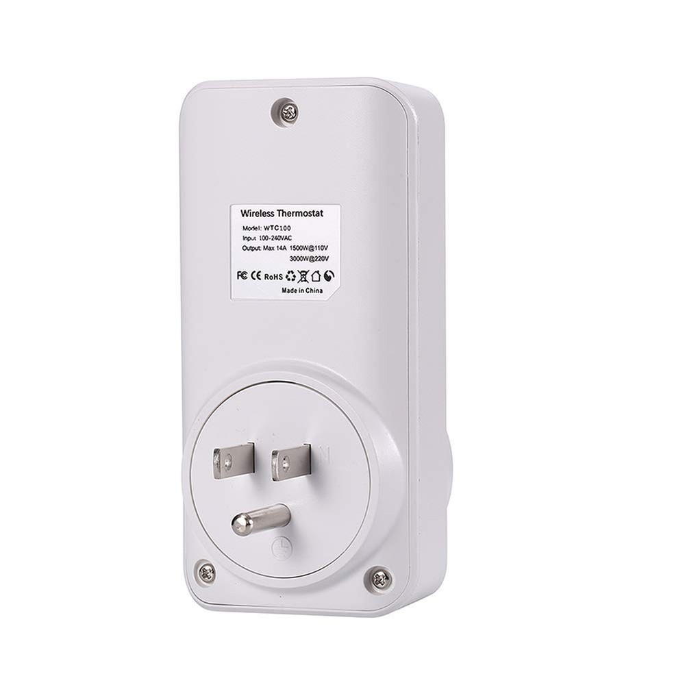 Wireless Temperature Controller Plug In Thermostat Heater Cooler Switch