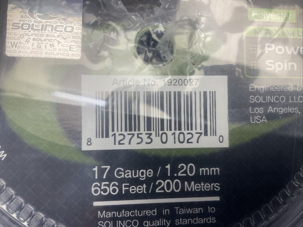 Solinco Heaven Strings Tour Bite 17 Gauge String Reel