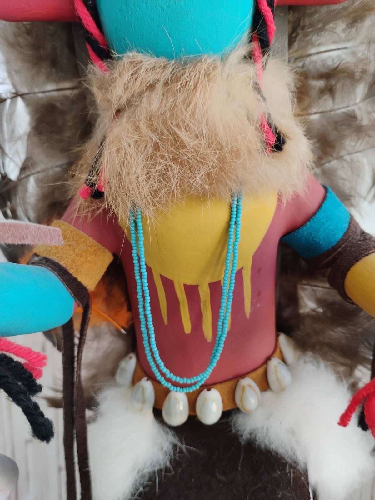 Vintage Large Navajo Kachina Doll Chasing Star Signed By Artist I McB