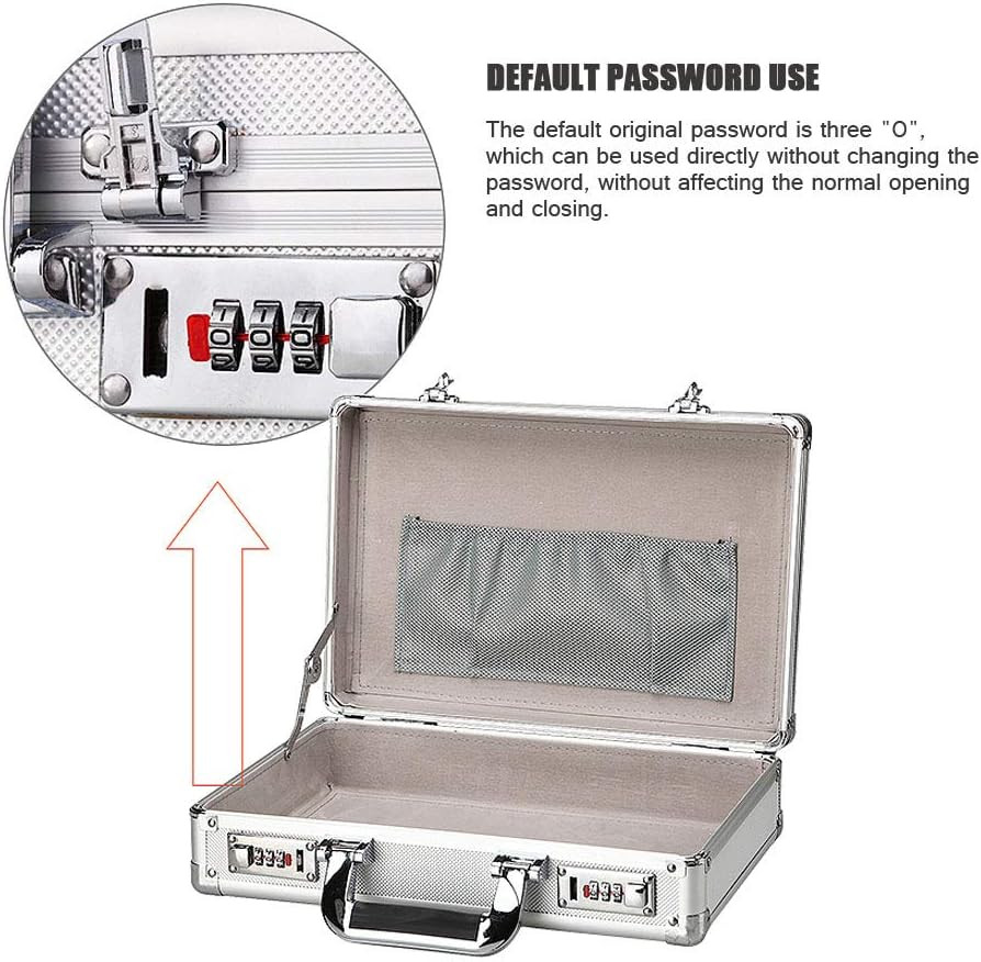 2Pcs Tool Box Hasp, Luggage Suitcase Hasps with Combination Lock, Replacement 3