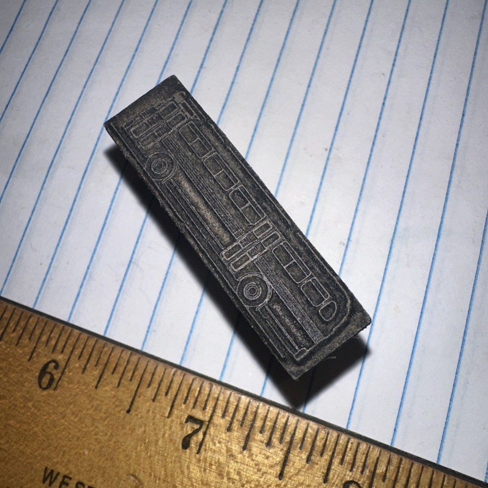 Printing Block “ Old Bus “ Nice Details! #2