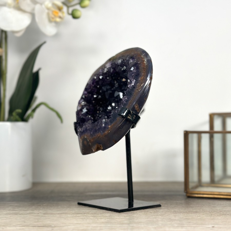 Deep Purple Amethyst Geode. MWS2199