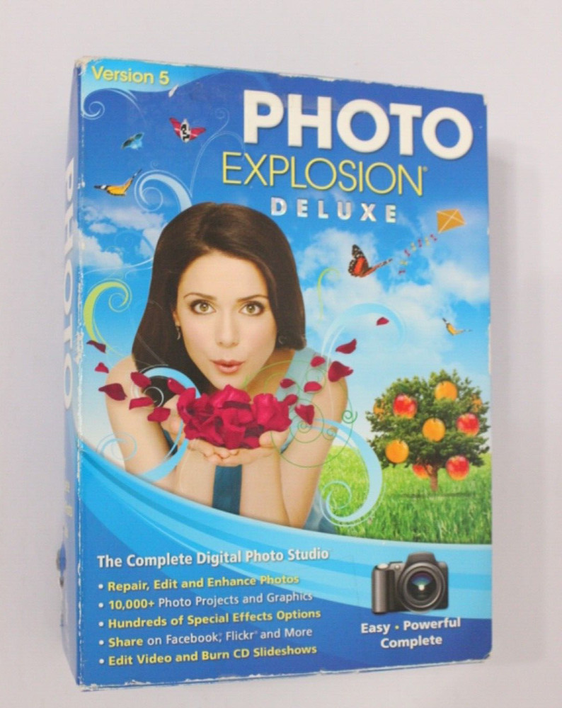 Photo Explosion Deluxe Version 5 for PC Windows - Open Box