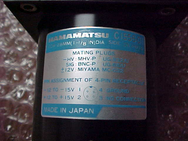 HAMAMATSU C1556-01 Series Amplifier , INCLUDES ALL INTERCONNECT CABLES