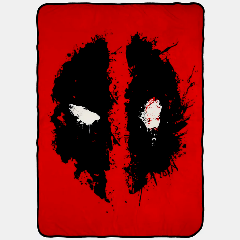 🔥Marvel Comics Deadpool Eyes Throw Blanket Super Soft and Warm 45" x 60"