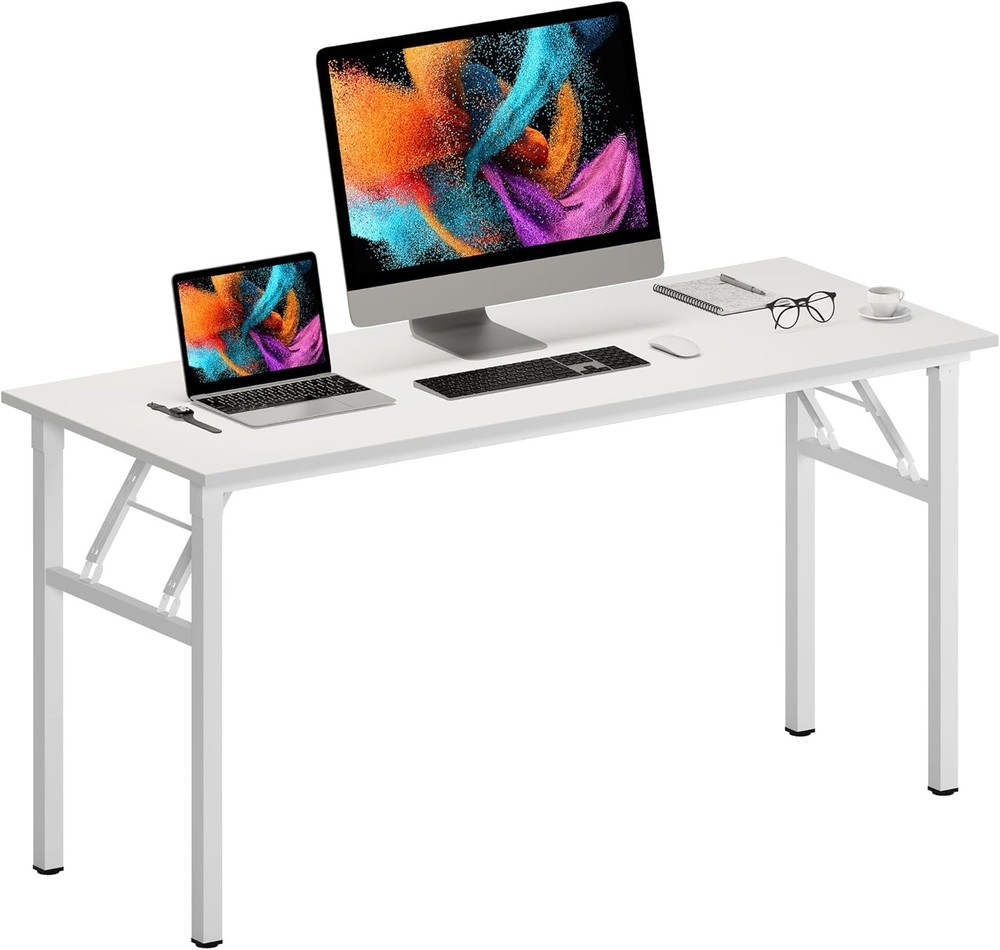 Folding Desk Small Desk 31 1/2" No Assembly Foldable Computer Desk Small