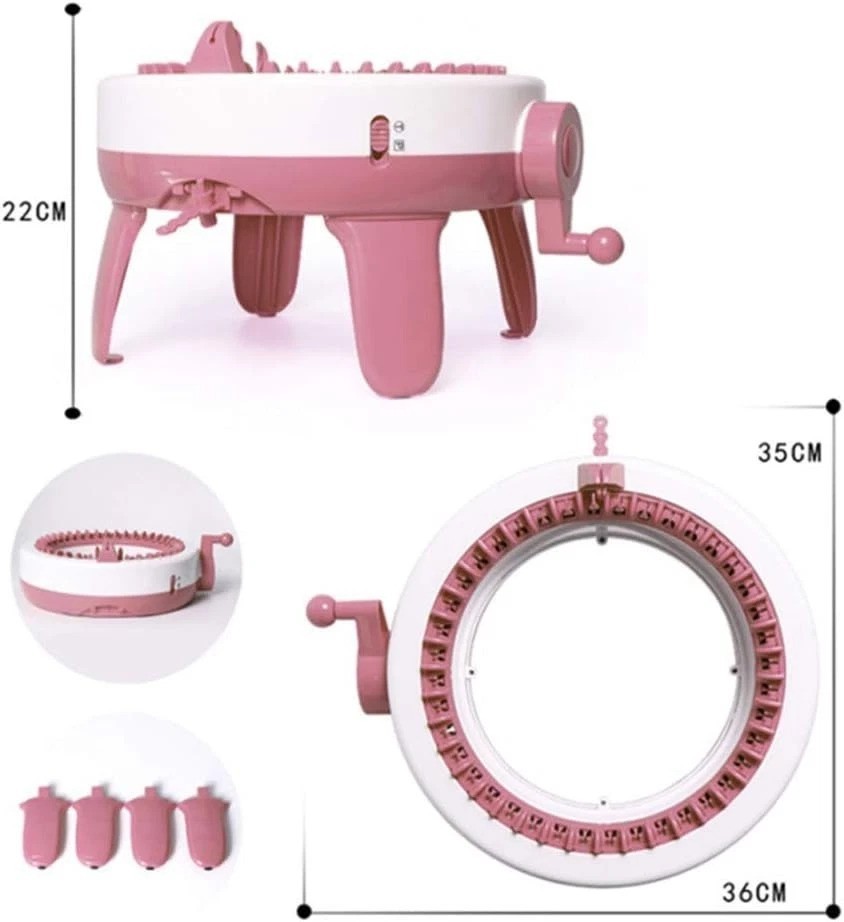 40 Needle Knitting Machine with Electric Adapter for Easy Automatic Knitting