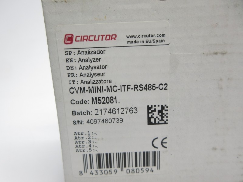CIRCUTOR CVM-MINI-MC-ITF-RS485-C2 M52081 230V NSMP