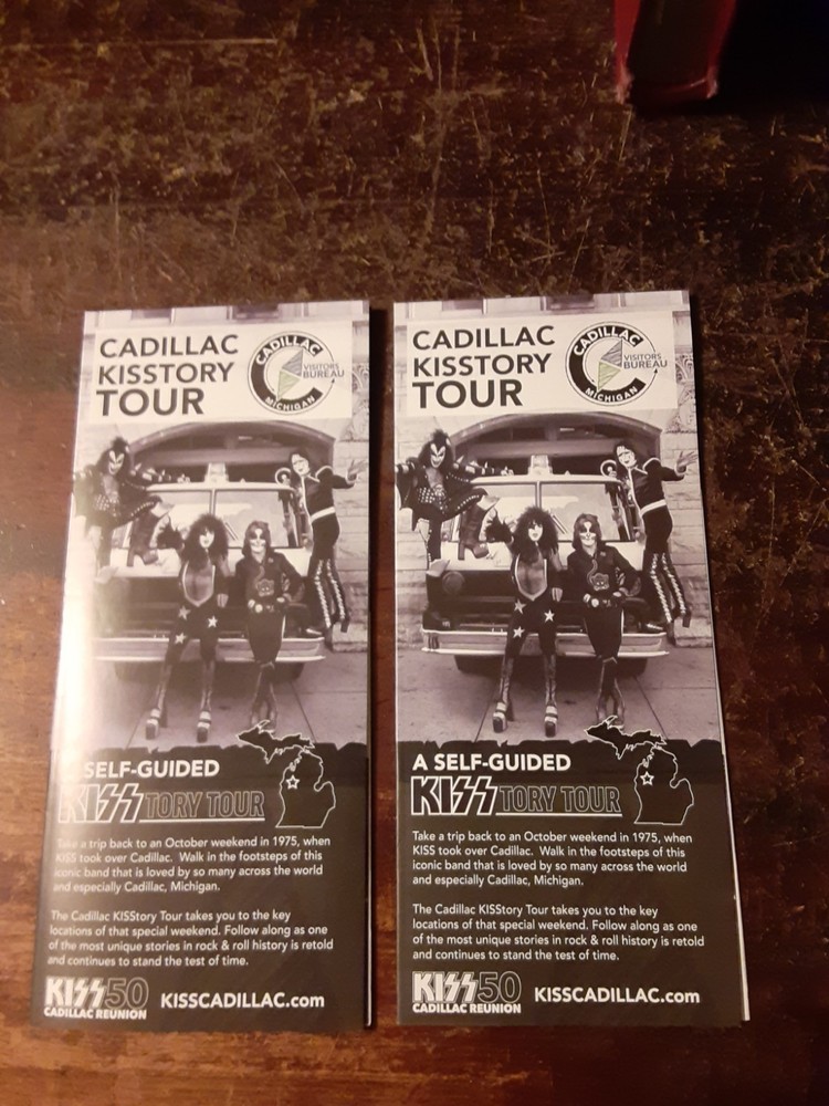 2 CADILLAC (MI) KISSTORY TOUR BROCHURES - 50th ANNIVERSARY OCTOBER 2025 KISS