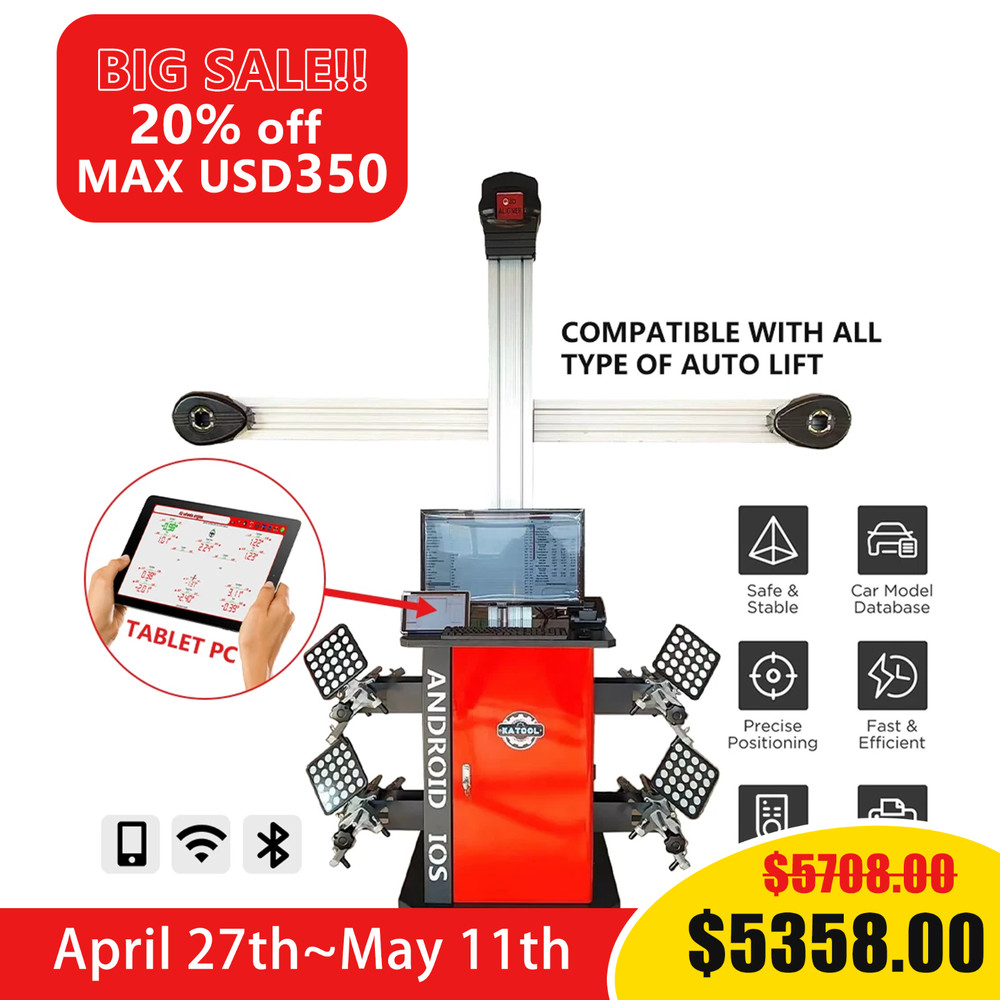 Fully Automatic Wheel Alignment Machine 3D Wheel Aligner Wheel Alignment System