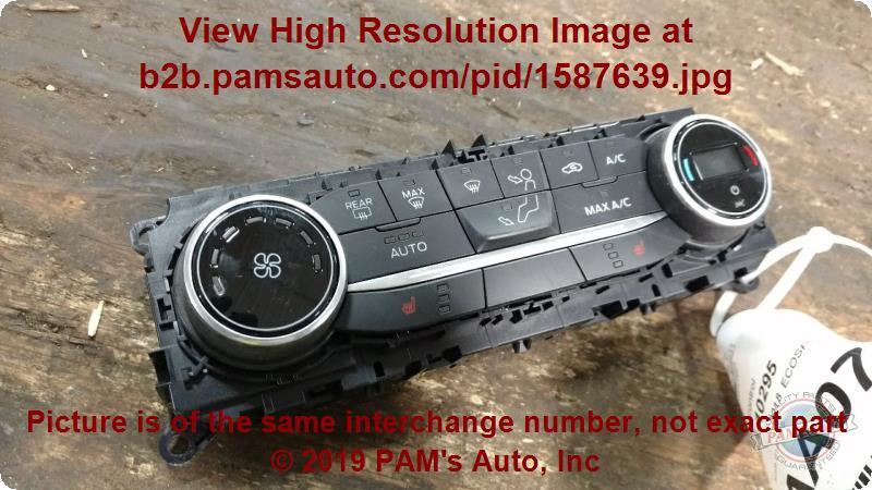 Used A/C Selector Switch fits: 2018 Ford Ecosport automatic temperature control