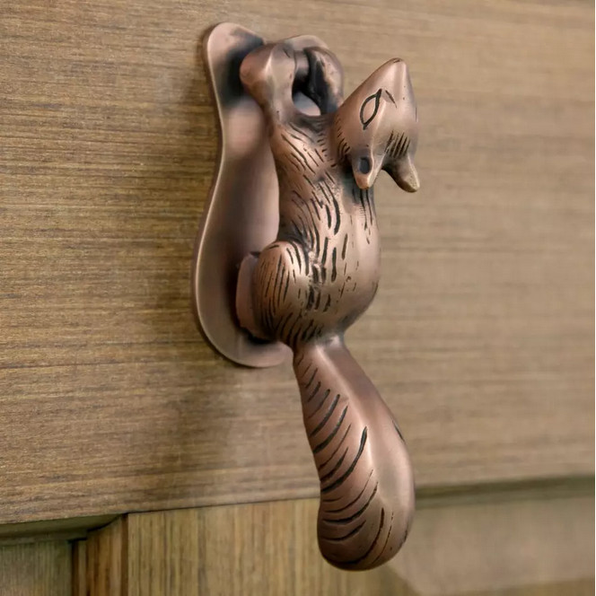 Signature Hardware Squirrel Door Knocker - Antique Copper