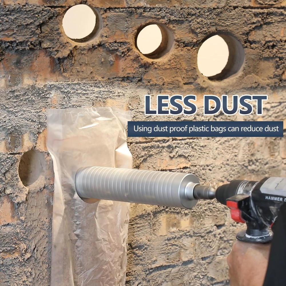 2-1/16 inch Diamond Dry Core Drill Bit, 10" Drilling Depth, 5/8-11 Thread Core D