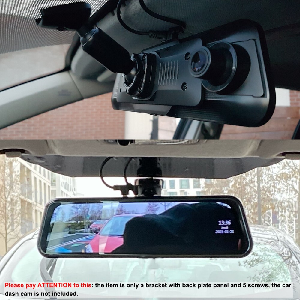 Car DVR Rear View Mirror Bracket Mounting Back Plate Panel Interior Recorder