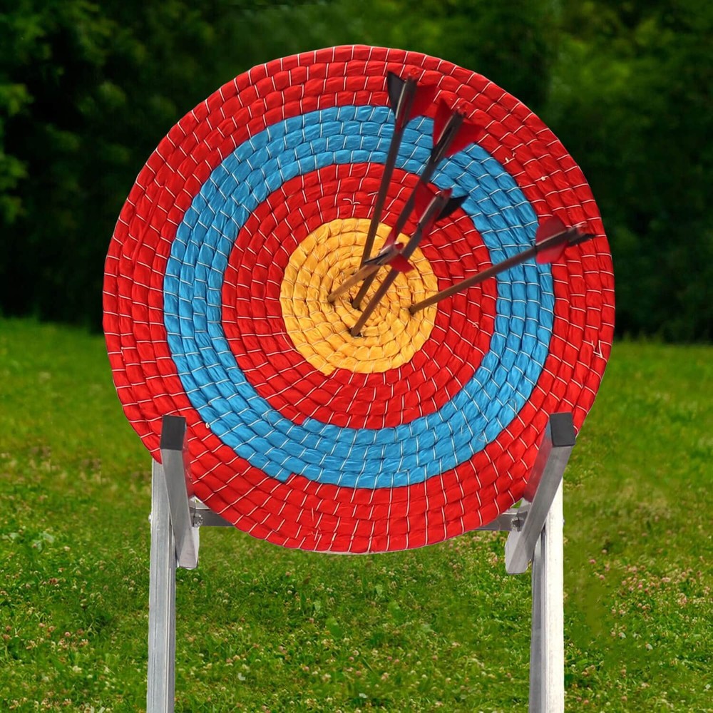 DOSTYLE Archery Targets Traditional Solid Straw Round Archery Target Shooting...